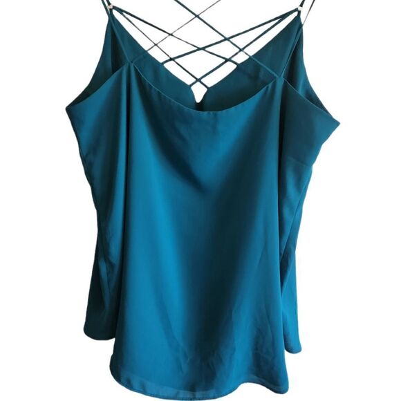 EXPRESS Teal Green Strappy Tank - Picture 2 of 4